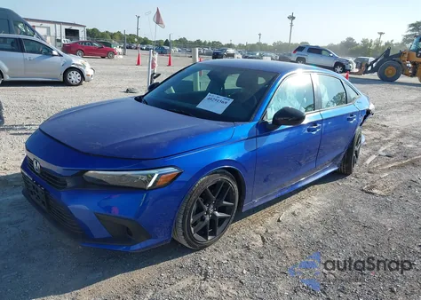 2023 Honda Civic Sport из США, поврежденный, VIN 2HGFE2F51PH527935